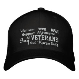Unterstützende Veteranen - bestickter Hut