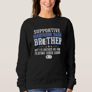 Unterstützender Marching Band Bruder Lustiger Marc Sweatshirt