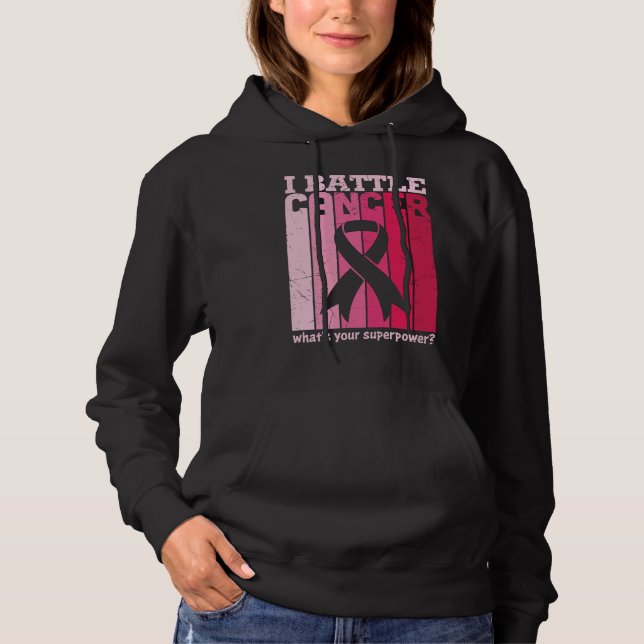 Unterstützer des Kriegers für den Kampf gegen den  Hoodie (Vorderseite)