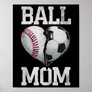 Unterstützerin des Fußballspiels meiner Mutter am  Poster