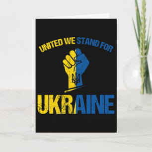 Unterstützt die Ukraine - Vereint stehen wir für d Karte