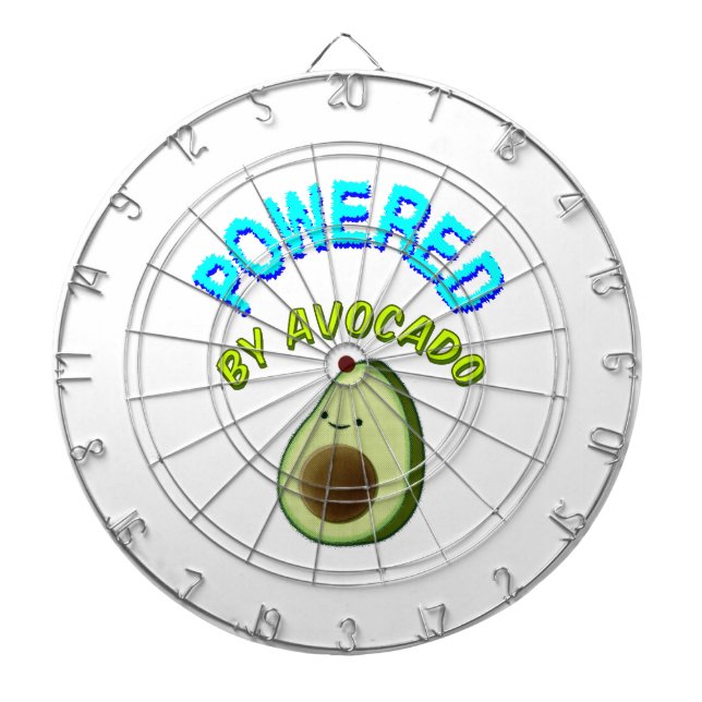 Unterstützt von Avocado Dartscheibe (vorne)