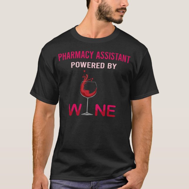 Unterstützt von der Abteilung für Weinforschung T-Shirt (Vorderseite)