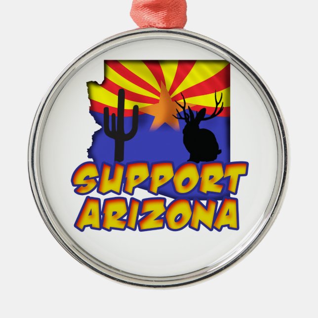 Unterstützung Arizona Silver Pendant Ornament (Vorne)