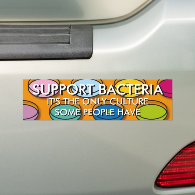 UNTERSTÜTZUNG BACTERIA-Funikat für Wissenschaft Autoaufkleber (Auf Auto)