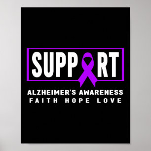 Unterstützung der Alzheimer-Kriegerin Alzheimer Poster