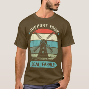 Unterstützung der Bauer, lokale Agrarerzeugnisse,  T-Shirt