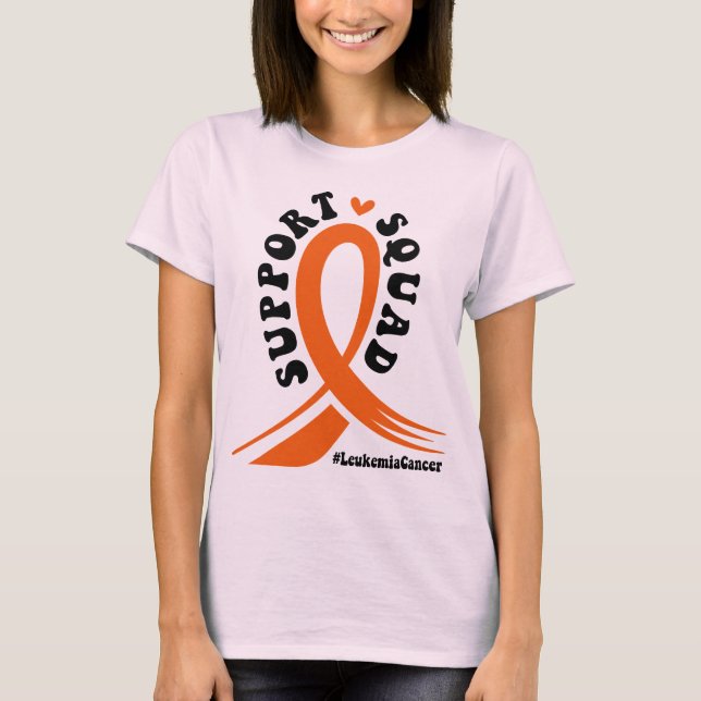 Unterstützung der Bekämpfung der Leukämie des Blut T-Shirt (Vorderseite)