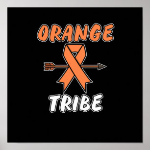 Unterstützung der Bekanntheit der Orangen Stammleu Poster