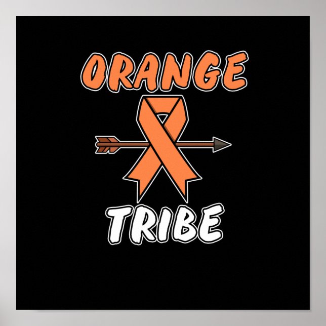 Unterstützung der Bekanntheit der Orangen Stammleu Poster (Vorne)