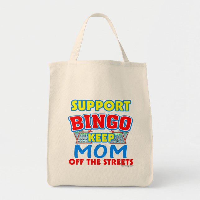 Unterstützung der Bingo-Mama Tragetasche (Vorne)