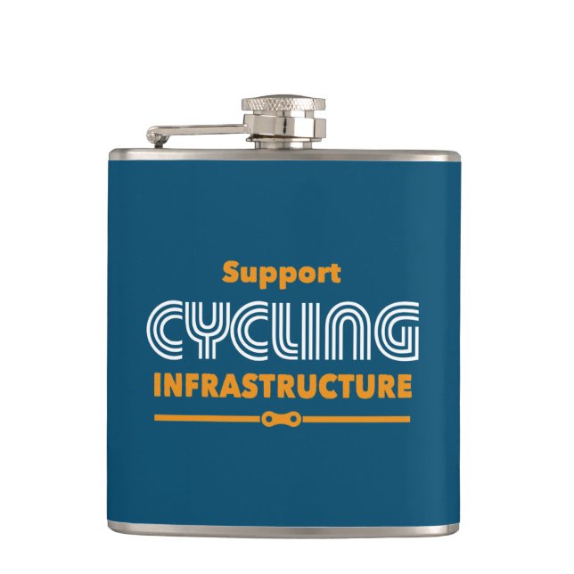 Unterstützung der Cycling-Infrastruktur Flachmann (Vorderseite)