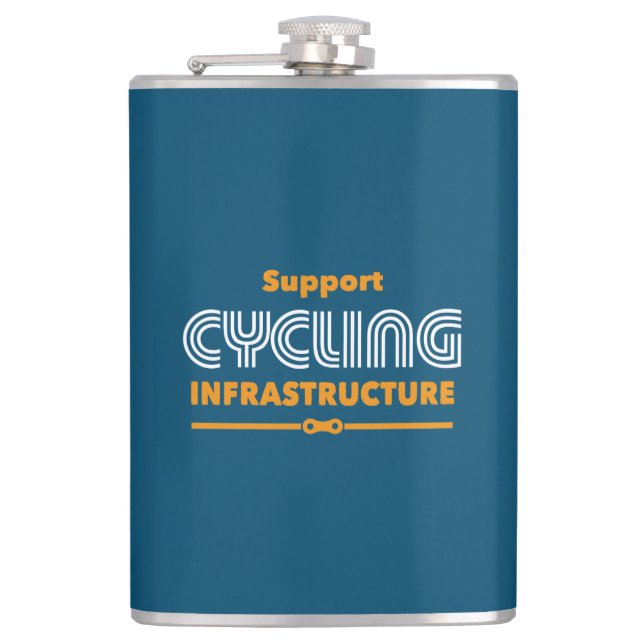 Unterstützung der Cycling-Infrastruktur Flachmann (Vorderseite)