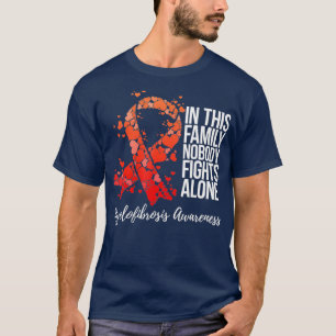 Unterstützung der Familie Myelofibrose Bewusstsei T-Shirt