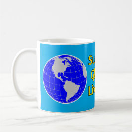 Unterstützung der globalen Alphabetisierung Kaffeetasse