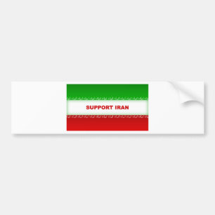 Unterstützung der Iran Autoaufkleber