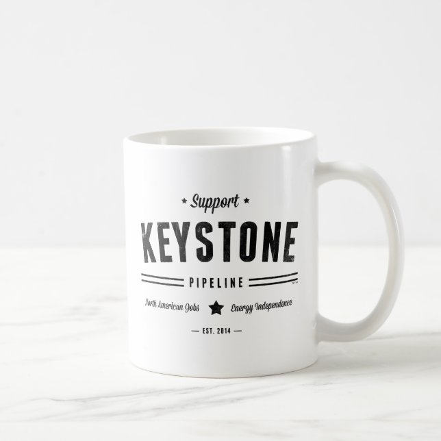 Unterstützung der Keystone-Pipeline Kaffeetasse (Rechts)