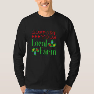Unterstützung der Landwirtschaft in den Bauern der T-Shirt