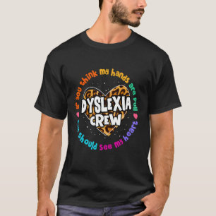 Unterstützung der Lehrerschule Lesen der Dyslexie- T-Shirt