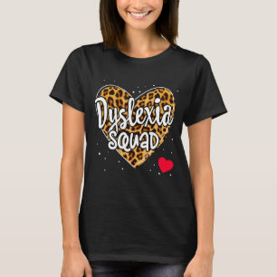 Unterstützung der Lehrerschule Lesen der Dyslexie- T-Shirt