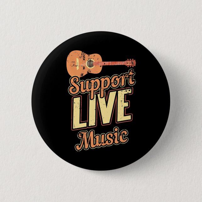 Unterstützung der Live Music Musician Band Indie R Button (Vorderseite)