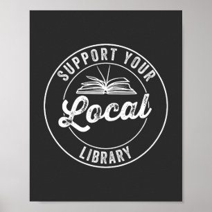 Unterstützung der lokalen Bibliothek Poster