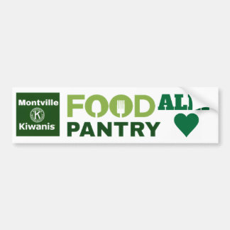 Unterstützung der Montville Kiwanis Food Pantry Autoaufkleber