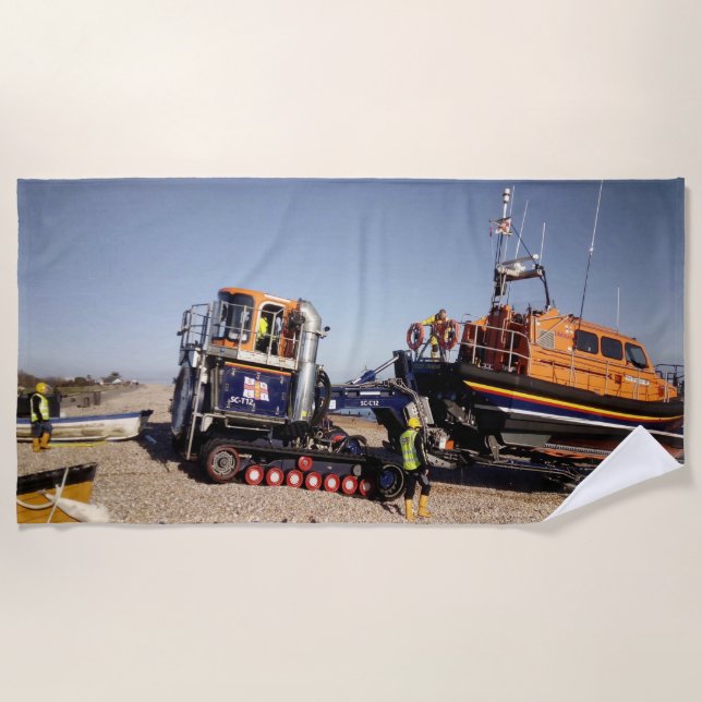 Unterstützung der RNLI Strandtuch (Vorderseite)