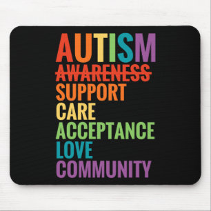 Unterstützung der Sensibilisierung für Autismus Be Mousepad