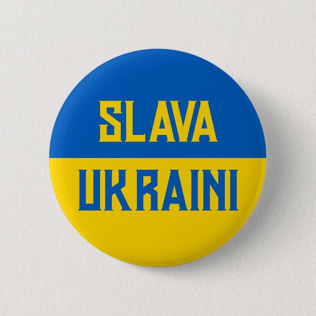 Unterstützung der Ukraine Button (Vorderseite)
