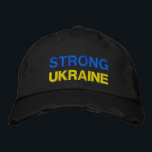Unterstützung der Ukraine durch die bestickte Base Bestickte Baseballkappe<br><div class="desc">Unterstützung der Ukraine bestickte Baseball Caps - Frieden - ukrainische Flaggen - Freiheit - Solidarität - Starke Gemeinsamkeit - Freiheit Sieg ! Sie können auf mehr als 1000 Zazzle Produkte umsteigen ! Wir stehen mit der Ukraine!</div>