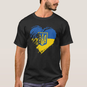 Unterstützung der Ukraine Flagge, Frieden Liebe Pr T-Shirt
