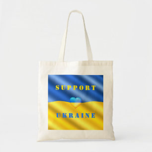 Unterstützung der Ukraine - Frieden - Flagge der U Tragetasche