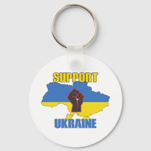 Unterstützung der Ukraine - Frieden und Liebe für  Schlüsselanhänger