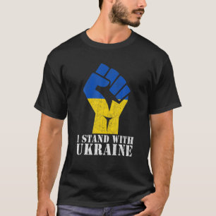 Unterstützung der Ukraine ich stehe mit der Ukrain T-Shirt