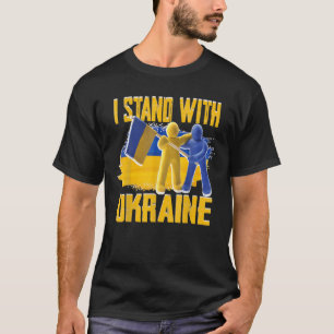 Unterstützung der Ukraine ich stehe mit der Ukrain T-Shirt