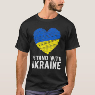 Unterstützung der Ukraine ich stehe mit der Ukrain T-Shirt