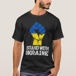 Unterstützung der Ukraine ich stehe mit der Ukrain T-Shirt