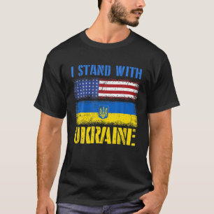 Unterstützung der Ukraine ich stehe mit der Ukrain T-Shirt
