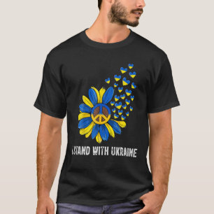 Unterstützung der Ukraine ich stehe mit der Ukrain T-Shirt