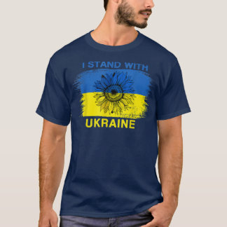 Unterstützung der Ukraine ich stehe mit der Ukrain T-Shirt