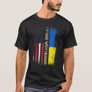 Unterstützung der Ukraine ich stehe mit der Ukrain T-Shirt