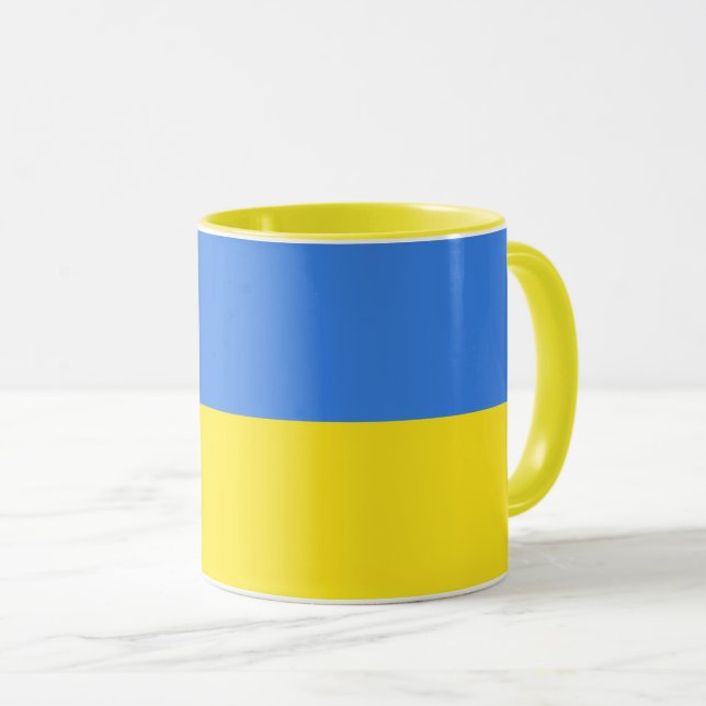 Unterstützung der Ukraine Kaffee Tasse Ukrainische (VorderseiteRechts)