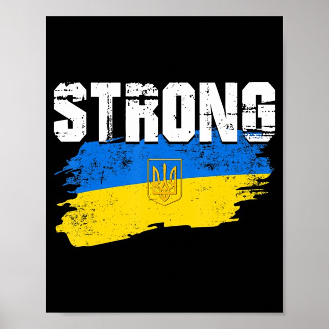 Unterstützung der Ukraine Liebe für Frauen Poster (Vorne)