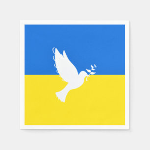 Unterstützung der Ukraine Napkins Friedenstruppe u Serviette