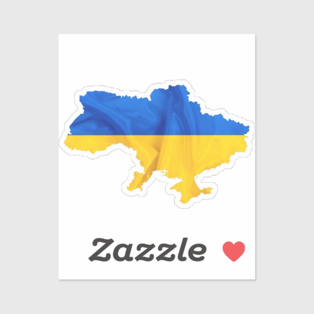 Unterstützung der ukrainischen Aufkleberfreiheit Aufkleber (Blatt)