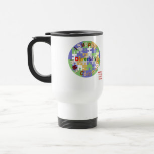 Unterstützung der White Travel Mug des Community-D Reisebecher