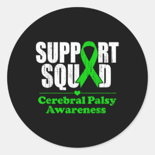 Unterstützung der Zerebral Palsy Cp Sensibilisieru Runder Aufkleber