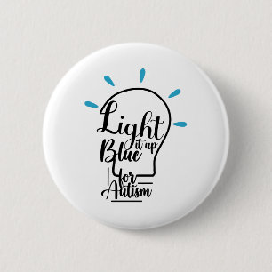 Unterstützung des Autism Awareness Month - Leuchte Button