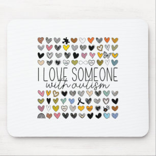 Unterstützung des Autismus Bewusstsein I Liebe jem Mousepad